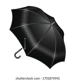 Umbrella vector icon.Realistic vector icon isolated on white background umbrella.