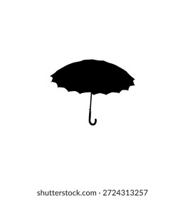 Umbrella vector illustration in clean, minimal style, suitable for weather, rain protection, and safety concept designs