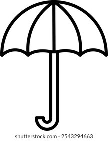 Umbrella Vector Illustration Detailed Icon