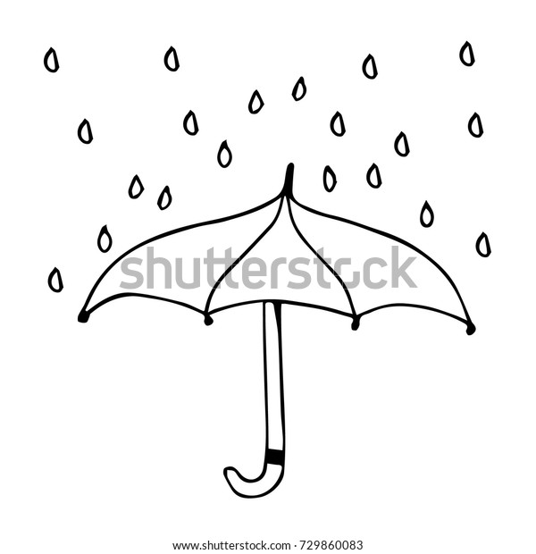 Umbrella Vector Illustration Doodle Style Design Stock Vector (Royalty ...