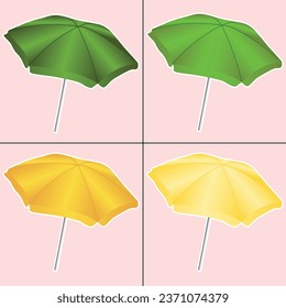 Umbrella vector illustration. Umbrella icon. Safe from rain, racy vector clipart.