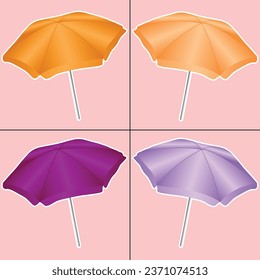 Umbrella vector illustration. Umbrella icon. Safe from rain, racy vector clipart.