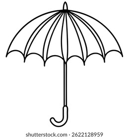 Umbrella Vector Illustration  Minimal and Modern Design