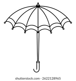 Ilustración vectorial de paraguas Diseño minimalista y moderno