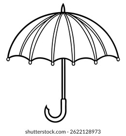 Umbrella Vector Illustration  Minimal and Modern Design