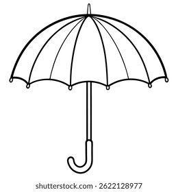 Umbrella Vector Illustration  Minimal and Modern Design