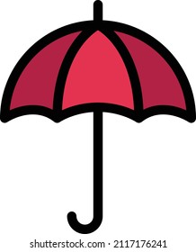 Umbrella Vector illustration on a transparent background.Premium quality symmbols.Stroke vector icon for concept and graphic design.