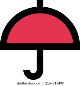 umbrella Vector illustration on a transparent background.Premium quality symmbols.Stroke vector icons for concept and graphic design.