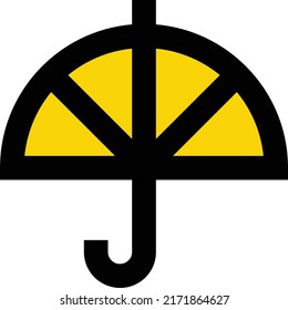 ilustración del vector paraguas en un fondo transparente.Símbolos de calidad premium.Iconos vectores de trazo para el diseño de concepto y gráfico.