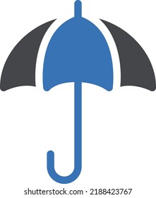 umbrella  Vector illustration on a transparent background. Premium quality symmbols. Glyphs vector icons for concept and graphic design. 

