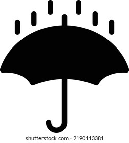 umbrella Vector illustration on a transparent background. Premium quality symmbols. Glyphs vector icons for concept and graphic design. 
