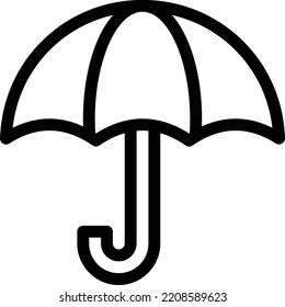 umbrella  Vector illustration on a transparent background. Premium quality symmbols. Thin line vector icons for concept and graphic design. 
