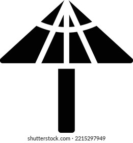 umbrella  Vector illustration on a transparent background. Premium quality symmbols. Glyphs vector icons for concept and graphic design. 
