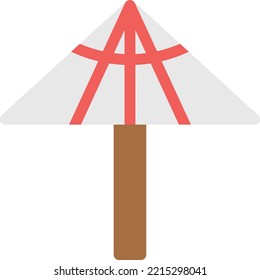 umbrella  Vector illustration on a transparent background. Premium quality symbols. Line Color vector icons for concept and graphic design.