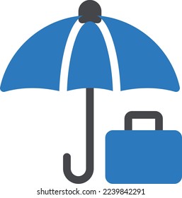 umbrella Vector illustration on a transparent background. Premium quality symmbols. Glyphs vector icons for concept and graphic design.