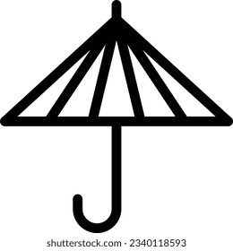 umbrella Vector illustration on a transparent background.Premium quality symmbols.Stroke vector icon for concept and graphic design. 
