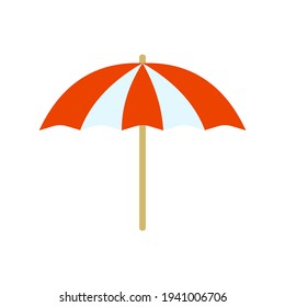 Umbrella vector illustration on white background.