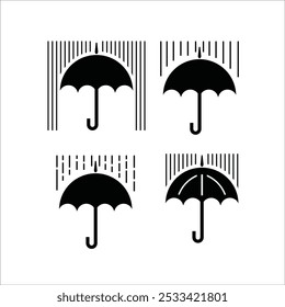 umbrella vector illustration, rain umbrella icon, suitable for icons and other needs.