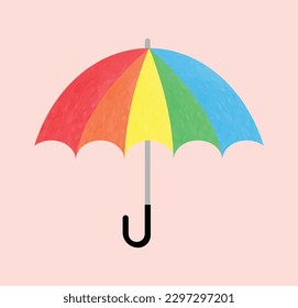 Imagen vectorial de paraguas o clipart