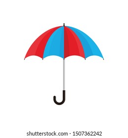 Umbrella vector isolated on white background, umbrella icon simple sign