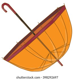 umbrella vector isolated on white background