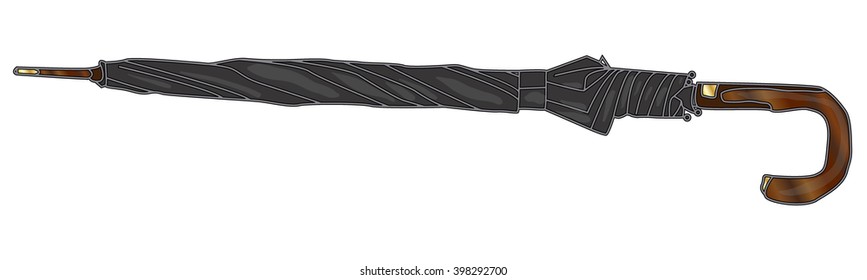 umbrella vector isolated on white background