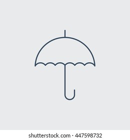 Umbrella Vector Line Icon. Eps.-10.