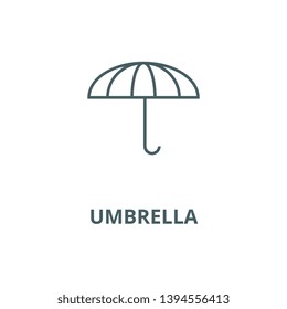 Umbrella vector line icon, linear concept, outline sign, symbol