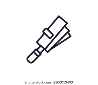 Umbrella vector line icon. Premium quality logo for web sites, design, online shops, companies, books, advertisements. Black outline pictogram isolated on white background 
