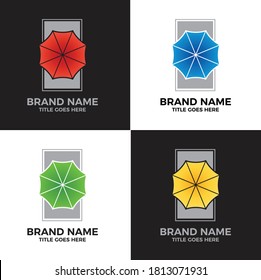 Umbrella Vector Logo Design Template