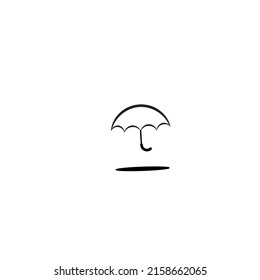 umbrella vector on white background