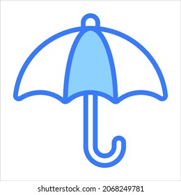 umbrella vector outline icon. Modern thin line symbols. Collection of traditional elements.
