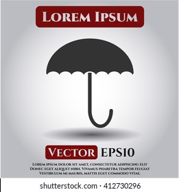 Umbrella vector symbol