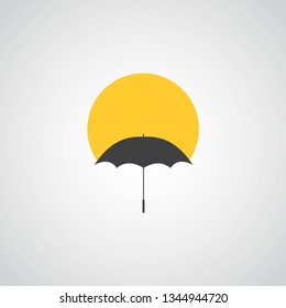 Umbrella Vector Template Design Illustration Icon