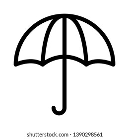 umbrella vector thin line icon