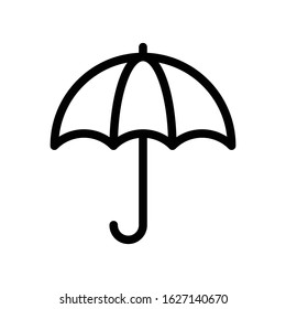 umbrella vector thin line icon 
