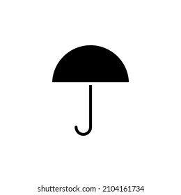 Umbrella, Weather, Protection Solid Icon, Vector, Illustration, Logo Template. Suitable For Many Purposes.