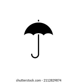 Umbrella, Weather, Protection Solid Icon Vector Illustration Logo Template. Suitable For Many Purposes.