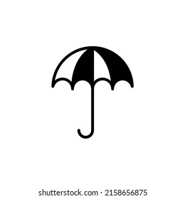 Umbrella, Weather, Protection Solid Line Icon Vector Illustration Logo Template. Suitable For Many Purposes.
