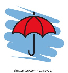 Umbrella weather symbol