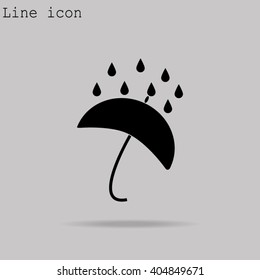 umbrella web icon
