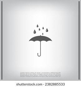 umbrella web icon. vector design