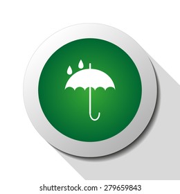 Umbrella, web icon. Vector design