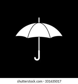 Umbrella - white vector icon