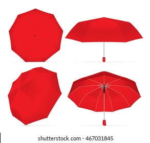 umbrella for your design and logo. Easy to change colors. Mock up. EPS 10