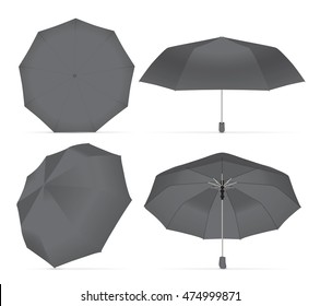 umbrella for your design and logo. Easy to change colors. Mock up. EPS 10