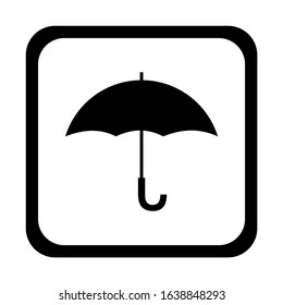 umbrella/keep dry icon vector isolated on white background 