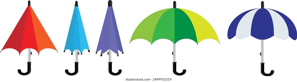 Regenschirme Zeichnung Vektor Modelle Pack