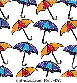 umbrellas icon pattern background