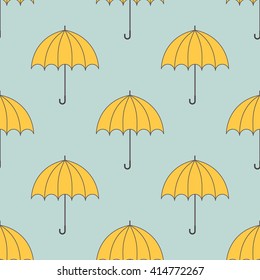 umbrellas seamless pattern